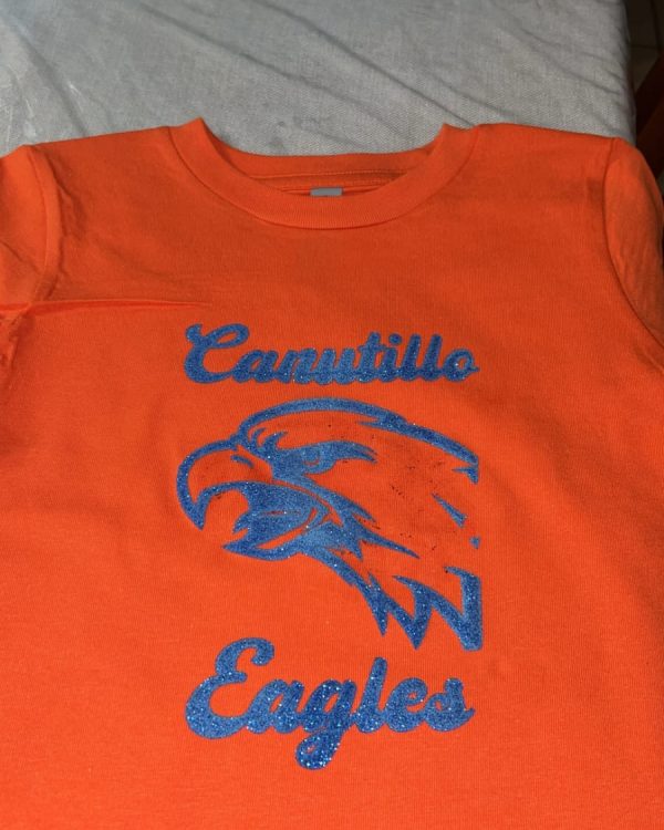 Canutillo Eagles Glitter Tee